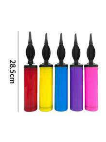 1pc/3pcs/Set Balloon Inflator, Hand Pump, Portable Foot Pump, Balloon Air Blower, Suitable For Birthday Party, Celebration, Wedding, Balloon Inflation (Random Color)