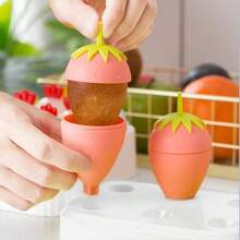 Reusable Popsicles Molds For 6 Cream Strawberry Molds Fudge Molds Cream Maker Diy Popsicle Molds Silicone Popsicle Mould Cute Ice Pop Molds