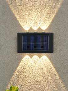 太阳能户外庭院灯、家用壁灯、墙壁装饰、上照灯和下照灯氛围壁灯、4/6/8/10/12/16 LED 凸壁灯，内置电池