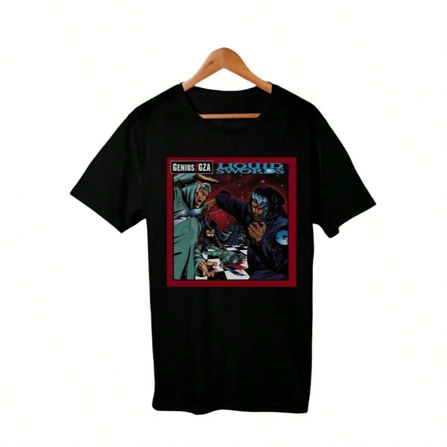 Vintage Genius GZA Liquid Swords Hip Hop T-Shirt Size S-5XL - màu đen - Xem 1