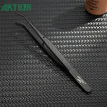 German Quality Stainless Steel Tweezers Anti-Static Curved Tip For DIY Nail Art Crafts - Multicolor - View 11