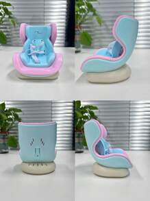 1 Pc For Labubu Plush Seats, Colourful Car Ventilation Clip Trim, Monster With Seat Accessories - Cute Car Seat Design, Fun House Accessories And Vehicle Interior With Fixing Clips Shooting Reason Is Slightly Colored