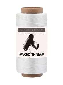 1 卷蜡线，150 米/164 码皮革缝纫线，手工缝纫线，适用于手工缝制皮革、装订和初学者手工 DIY