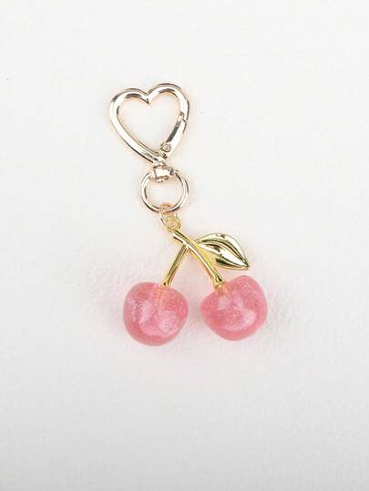 1 قطعة من سلسلة مفاتيح على شكل كرز مزيف لامع للنساء، إكسسوار أنيق بتصميم ثلاثي الأبعاد على شكل ثمرة للحقيبة/الهاتف، إكسسوار سيارة، إكسسوار حقيبة جوثي Y2K جميل، سلاسل مع حامل بطاقة هوية، إكسسوارات سيارة، تميمة حقيبة، هدايا عيد الميلاد، هدايا للمعلم والصديقة والأخت