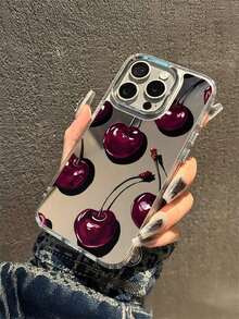 Fashionable Full-Screen Cherry Blossoms Ins Mirror Phone 15 Case, Phone 14 Pro Max Makeup Cover, 13 Mirror, 12 Anti-Drop Feature, 16 Large Hole, 11 For Women,Anti-Drop Phone Case Support Protection Anti-Scratch Non-Yellowing Transparent Smartphone Cover Gift For Phone 11/11 Pro/11 Pro Max 12/12 Pro/12 Pro Max/13/13 Pro/13 Pro Max/14/14 Plus/14 Pro/14 Pro Max/15/15 Plus/15 Pro/15 Pro Max/16/16 Pro/16 Plus/16 Pro Max/X/XS/XSMax, Phone Protective, The Best Birthday Gift For Your Friends And Family, Suitable For Both Men And Women