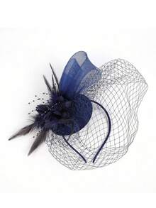 1 Pc Fascinator Hats For Women 20s 50s Vintage Pillbox Hat Kentucky Derby Fascinators Flower Veil Wedding Tea Party Hat