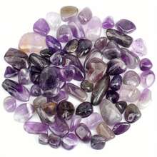 400g Purple Amethyst Crushed Stone,Crystal Quartz Pebbles, Asymmetrical Shaped Decorative Chips, Crushed Gravel Rocks For Vase Filler, Aquarium, Home Decoration, Vases Plants, Succulents And Cactus,Festival Gift