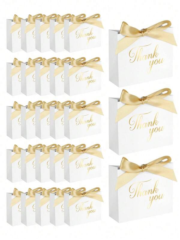 10pcs, 4.5x1.8x3.9 Inch Small Thank You Gift Bags ,Mini Gift Bag With Bow,Pink Patterned Paper Gift Bag, Suitable For Wedding,Ideal For Valentine's Day Gift Packaging, Party, Birthday, Wedding, Bridal Shower Favors, Wedding Guest Gifts, Boxes, Wedding Reception Decor(White,Black,Pink,Brown)