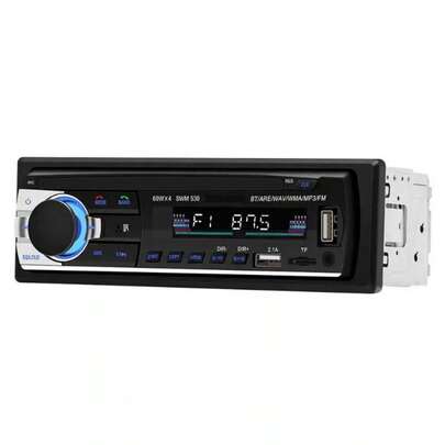 Reproductor estéreo para coche JSD-530-MP3 Radio para coche 60Wx4 con 2 USB y lector de tarjetas SD, carga rápida FM