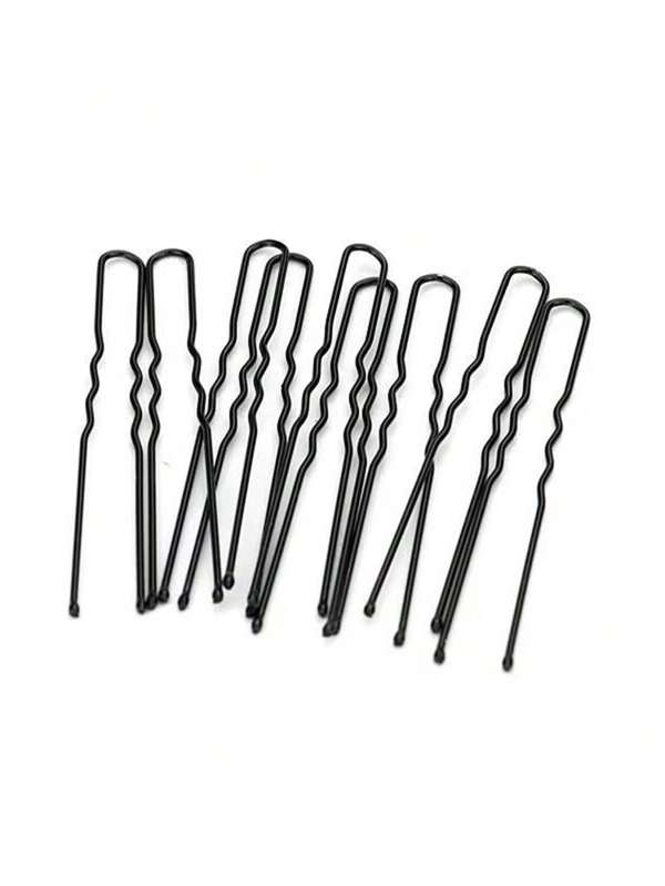 200pcs U-Shaped Salon Black Hair Clips, Thickened Hair Pins For Buns, Hair Accessories, Claw Clips, Hair Claws, Hair Slide, Hair Barrettes, Snap Clip