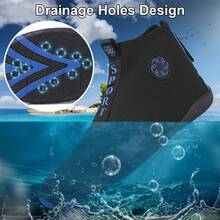 ​​High Top Water Shoes For Men Women - Quick-Dry Aqua Socks For Beach, Fishing, Hiking - Non-Slip Sole & Lightweight​​ ﻿ - Blue - View 2