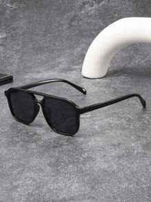 1副时尚休闲飞行员框眼镜，男女通用，适合作为节日礼物，也适合日常/休闲/高尔夫/商务/旅行/钓鱼/户外活动佩戴。 - 飛行員框 - 查看 5