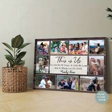 1pc Custom Family Photo Collage Canvas Wall Art - Personalized With "This Is Us" Quote, Ideal For Mom, Dad, Grandparents, Family Souvenirs, Bedroom, Living Room, Hallway Decor, Family Room Decor | Modern Wall Art | Art, Family Room Decor,Christmas Gift Supplies - Multicolor - View 6
