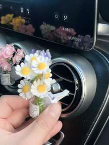 1件創意汽車出風口裝飾，星空花朵透明新車內飾空調夾，無香精（使用前請清潔表面材質，可作為裝飾使用） - 均碼 - 查看 18