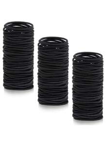 100个/10个装高弹力基础款黑色发圈，发饰，马尾辫发圈，多功能美发工具，橡皮筋不伤发，适合头发浓密卷曲的男女，适合日常生活、户外活动、淋浴、休闲聚会、通勤、运动、校园、约会、节日等场合。送给妈妈、朋友、情侣、同学的绝佳礼物。女士发饰，发饰，女士，发饰，美发工具，卷发饰品，秋季，美发工具，女士饰品，美发用品，秋季，头发，女士发饰，旅行，美容饰品，礼物，旅行，女士礼物，美发用品，圣诞礼物，头部饰品，弹力带 - 彩色 - 查看 4