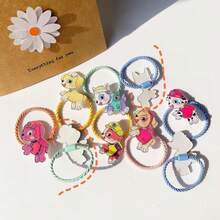 9 Pcs  Cute Cartoon Hair Accessory, Headband Elastic Band Peplum Hair Decoration ﻿ - Multicolor - View 3