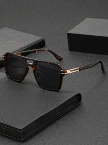 1 Pair Men's Fashionable Casual Outdoor High-End Street Style Streetwear Party Versatile Personalized Fashion Glasses