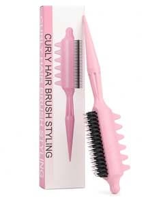 Curling Hairstyle Comb (With Tail Handle) - Easy To Comb, Smooth, Shaping Curls, Suitable For Dry And Wet Use, Anti-Frizz, Unisex Sectioning Tool, Essential For Salon, Travel, Home, Black, Comb, Edge Comb, Comb, Detangling Comb, Ball-Shaped Comb, Mini Comb Set, Wooden Comb, Comb Set, Comb, Hair Brush, Hairstylist, Hairdressing Equipment, Hairstyle, Hairdressing, Hair Brush, Comb Set, Comb, Curling Comb, Detangling Comb, Ladies' Hair Brush, Hairstylist Accessories, Hairdressing Salon, Hairdressing Equipment - Multicolor - View 9