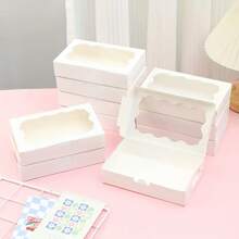 20pcs/Set Valentine's Day/Christmas Gift Boxes With Transparent Display Window - Disposable Style, Perfect For Holiday Gifts, Festival Gift Boxes | Festive Design | Paper Gift Boxes (Halloween/Christmas/Valentine's Day/Thanksgiving/Graduation Season) - Multicolor - View 7