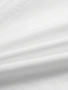 小男孩简约白色长袖纽扣前领衬衫,四季皆宜 - 白色 - 查看 8