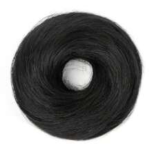 1/3 Pieces Bun Human Hair Messy Dount Hair Buns Updo Chignon With Elastic Hair Exension For Women Daily Slouchy Hair Accessories