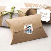 50张植物骷髅精美卡通涂鸦贴纸创意高颜值自粘手机水杯笔记本电脑贴纸