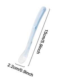 1 件随机颜色第一阶段婴儿硅胶勺，软头婴儿喂食勺，自食训练勺，儿童幼儿餐具 - 彩色 - 查看 11