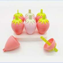 Reusable Popsicles Molds For 6 Cream Strawberry Molds Fudge Molds Cream Maker Diy Popsicle Molds Silicone Popsicle Mould Cute Ice Pop Molds