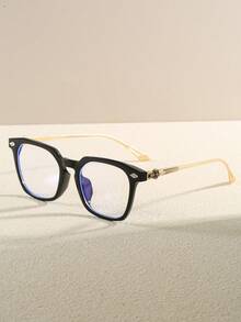 1 chiếc kính thời trang nam không cần độ, thiết kế hình chữ thập, lý tưởng cho buổi chụp ảnh tạp chí và trang phục hàng ngày - Trong sáng - Xem 5