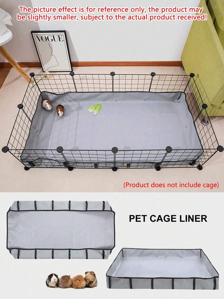 宠物笼子底垫 PVC 垫底 - 适用于兔子、豚鼠、仓鼠、小猪、雪貂和小型宠物，耐用的宠物用品