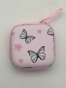 Estuche de transporte de moda impreso en EVA mini portátil, adecuado para guardar auriculares, cables, unidades USB, monedas y talla grande