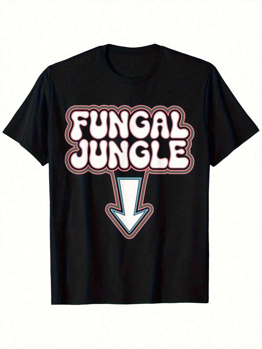 Inappropriate Fungal Jungle Embarrassing Adult Humor-Shirt Men Women Family Friends Men Women Family Friends, Black - 黑色 - 查看 1