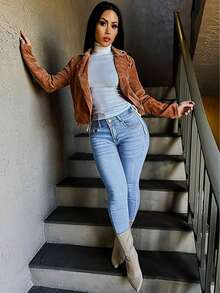 Women's Hip-Lifting Jeans, High-Stretch Leggings, Fashionable And Elegant, Suitable For Dating, Commuting, Leisure Travel, Halloween