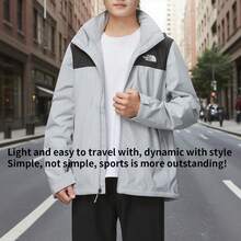 The North Face Chaqueta con capucha SANGRO DRYVENT - AP de manga larga para hombre, ropa deportiva - Gris - Ver 2