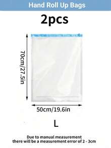 10/6/3/1pcs Vacuum Compression Storage Bags, Large Capacity Clothes Organizer Bags, No Vacuum Pump Needed, Thick Wardrobe Storage Bags, Waterproof & Moisture-Proof Bedding Bags, Ideal For Efficient Packing And Home Organization - Multicolor - View 11