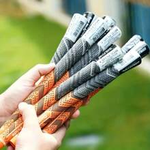 13-Pack Golf Grips PLUS 4 Wear-Resistant Anti-Slip Classic Standard Midsize - Durable Rubber With Textured Non-Slip Surface, 3 Colors (Gray/Red/Blue) For Enhanced Control & Stability