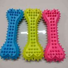 1/3 piezas Juguetes para masticar con forma de hueso pequeños de 10 cm para perros, juguetes de goma para limpiar los dientes, palitos de cepillo de dientes para perros para entrenamiento y entretenimiento