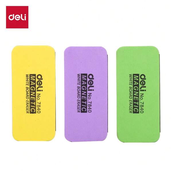 Deli 1-Pack Magnetic Dry Erase Board Eraser, Smudge-Free Whiteboard Cleaner For Office & Home,For School Supplies,Back To School
