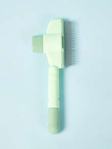 PETSIN 1件装专用宠物梳子猫密齿梳狗毛去除刷跳蚤梳宠物梳子宠物用品自洁宠物跳蚤梳自洁猫梳毛刷跳蚤梳宠物脱毛美容刷 - 彩色 - 查看 10