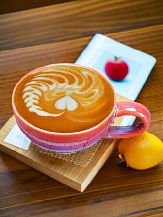 1pc Handmade Ceramic Coarse Texture Coffee Cup, Japanese Style Glaze Art Mug, Hand Drip Coffee Cup, Breakfast Cup, Milk Cup, Beverage Cup, Juice Cup