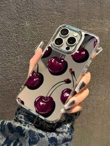 Fashionable Full-Screen Cherry Blossoms Ins Mirror Phone 15 Case, Phone 14 Pro Max Makeup Cover, 13 Mirror, 12 Anti-Drop Feature, 16 Large Hole, 11 For Women,Anti-Drop Phone Case Support Protection Anti-Scratch Non-Yellowing Transparent Smartphone Cover Gift For Phone 11/11 Pro/11 Pro Max 12/12 Pro/12 Pro Max/13/13 Pro/13 Pro Max/14/14 Plus/14 Pro/14 Pro Max/15/15 Plus/15 Pro/15 Pro Max/16/16 Pro/16 Plus/16 Pro Max/X/XS/XSMax, Phone Protective, The Best Birthday Gift For Your Friends And Family, Suitable For Both Men And Women