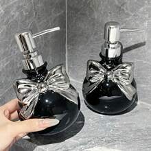 زجاجة إعادة تعبئة جل الاستحمام، وعاء خزفي بشكل فراشة، ديكور حمام جذاب بطراز إنستقرام، بطراز نوردي