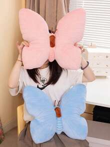 1PC Pink Butterfly Home Pillow, Women's Bedroom Butterfly Festival Decoration Pillow - 彩色 - 查看 3