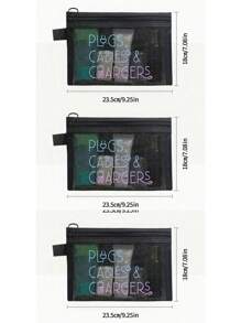 حقيبة تجميل شبكية بنمط كابل البيانات، حقيبة تخزين محمولة بوسادة هوائية حمراء، حقيبة مستحضرات التجميل، حقيبة العناية بالبشرة، الضروريات السفرية، لوازم السكن الجامعي، هدايا العروس، هدايا الأم، هدايا عيد الميلاد، هدايا للأصدقاء والمعلمين، تخزين الحمام، تخزين المجوهرات، تخزين زيت الشفاه ومستحضرات التجميل، حقيبة للعودة إلى المدرسة، حقيبة سفر للنساء، حقيبة مكياج للسفر