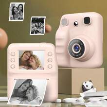 Portable Multifunctional Photo Printer Camera - Men And Women Digital Camera With Printing Function, Rechargeable Lithium Battery - Creative Painting And Photography Gift,1200 MAh Rechargeable Lithium-Ion Battery For Holidays, Christmas, Halloween, Birthday Parties & Special Occasions