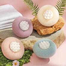 1 pieza Exfoliante de ducha con ventosa para el baño, cepillo de baño que masajea sin dolor