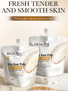 4 件旅行装大米提取物护发身体套装，包含：30g 大米去屑洗发水、30g 大米滋养护发素、30g 大米清洁保湿沐浴露、30g 大米美白保湿身体乳液，方便的旅行套装