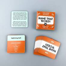 1套（迷你版）桌游卡牌 - 智慧与运气的较量，快速思考，快速表达！如果你的同伴猜对了，你就得1分！专属桌游卡牌，节日娱乐好帮手 - 橘色 - 查看 7