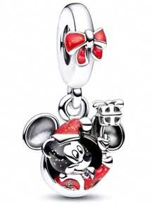 Disney 1 pieza de colgante de cuenta de plata de ley 925, adecuado para pulsera DIY original, regalo de joyería de moda para el cumpleaños o compromiso de la mujer, modelo de alta