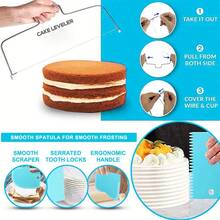 Cake Decorating Supplies Kit Tools 356pcs, Baking Accessories With Cake Turntable, Pastry Piping Bag, Piping Icing Tips For Beginners - Blue - View 7